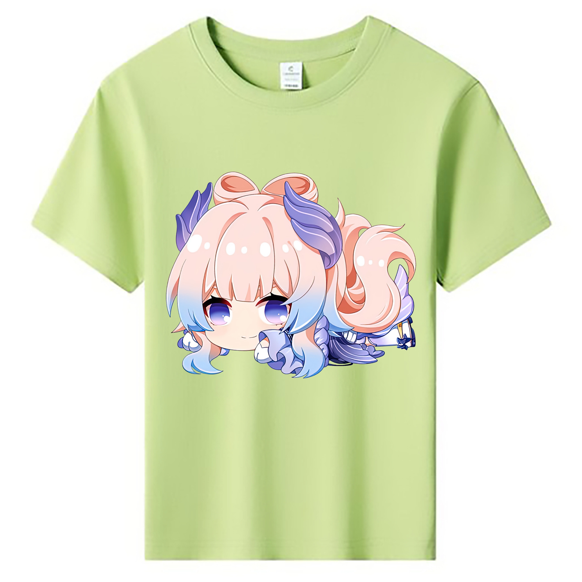 げんし神 珊瑚宮心海 サンゴノミヤ・ココミ genshin Sangonomiya Kokomi 綿100％キッズTシャツ（フロントプリント）